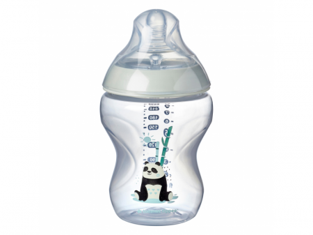 Tommee Tippee Kojenecká láhev C2N potisk Girl 260ml 0m+