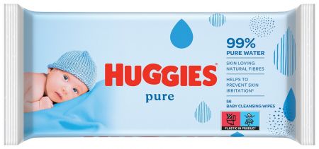 HUGGIES HUGGIES® Single Pure Ubrousky vlhčené 56 ks