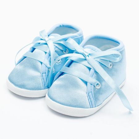 Kojenecké saténové capáčky New Baby modrá Věk: 12-18 měsíců