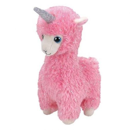 Beanie Babies LANA, 15 cm - pink llama with horn (3)