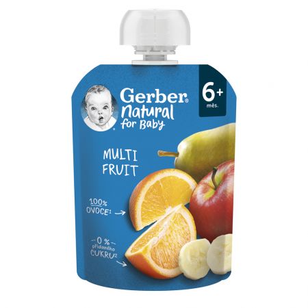 GERBER GERBER Natural kapsička multifruit 90 g