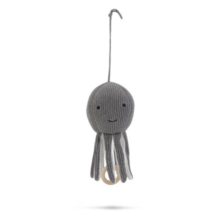VANILLA COPENHAGEN Hudební hračka chobotnička Luna Grey