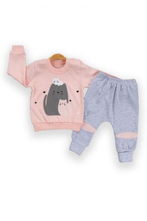 2-dílný kojenecké oblečení Cat (Dětské oblečení) Velikost: 56/62