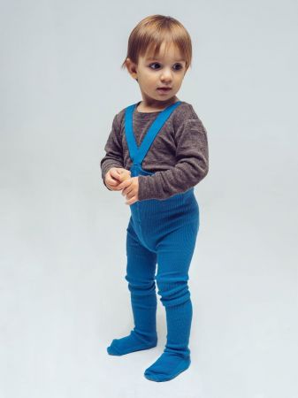 Dětské punčocháče s kšandami Francouzská Modrá vel. 86-92