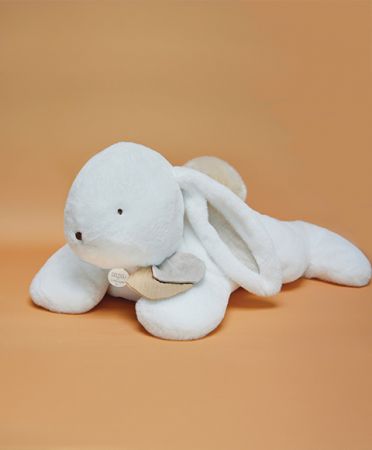 Doudou et Compagnie Paris | Doudou Plyšový králík s béžovou bambulkou 80 cm DS77856059