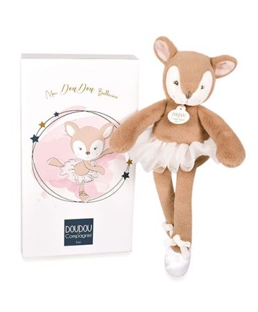 Doudou et Compagnie Paris | Doudou Plyšová hračka srnka hnědá balerína 30 cm DS26450197