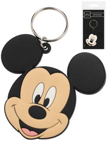 Klíčenka dětská Disney myšák Mickey Mouse 6cm přívěsek na klíče guma DS30194671