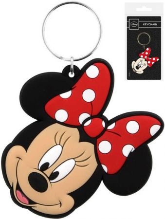 Klíčenka dětská Disney myška Minnie Mouse 6cm přívěsek na klíče guma DS84749581