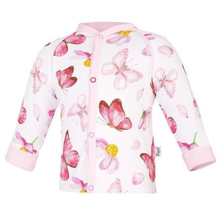 Little Angel (DITA) Kabátek podšitý Outlast® Růžový motýl/růžová baby Vel. 74/80