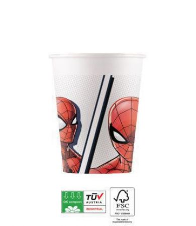 Procos  Papírové kelímky - Spiderman Marvel 200 ml 8 ks