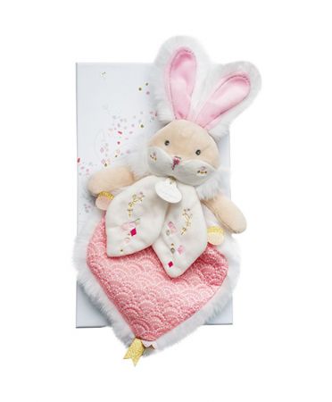 Doudou et Compagnie Paris | Doudou Hračka růžový kamarád králíček 24 cm DS34337930