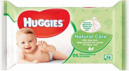HUGGIES HUGGIES® Single Natural Care Ubrousky vlhčené 56 ks
