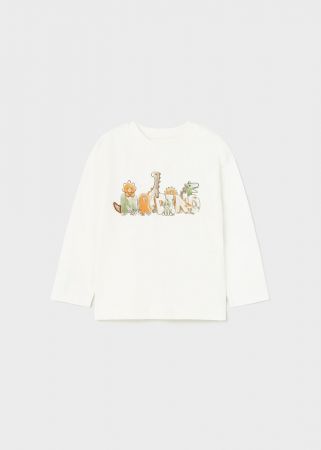 Mayoral kojenecké tričko s dlouhým rukávem 1032 - 080 Velikost: 86 Bavlna