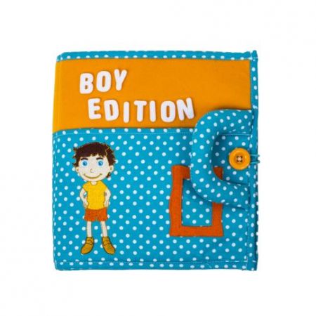 Piqipi Interaktivní dětská knížka Quiet Book Boy