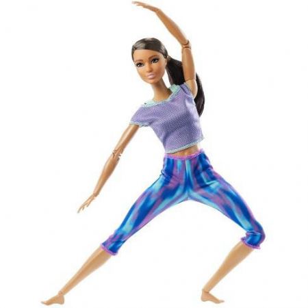 Mattel Barbie V pohybu FTG80 Černoška ve fialovém