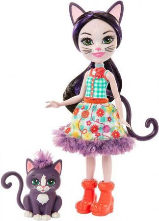 Mattel Enchantimals panenka a zvířátko Ciesta cat + Climber