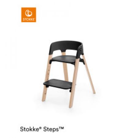 Stokke Steps židlička Black Natural
