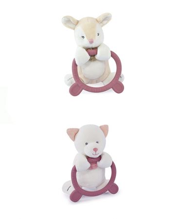 Doudou et Compagnie Paris | Doudou Plyšová hračka s kousátkem HOULAHOP 1 ks kočka DS26924463