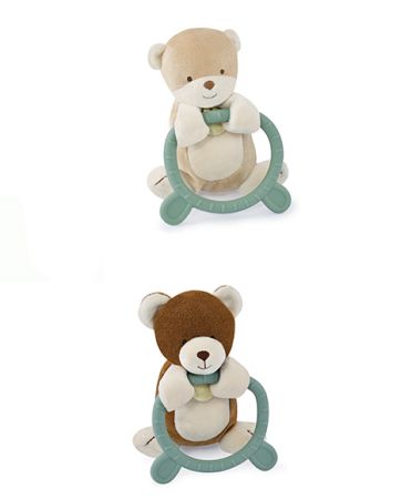 Doudou et Compagnie Paris | Doudou Plyšová hračka s kousátkem HOULAHOP 1 ks medvěd DS91108835