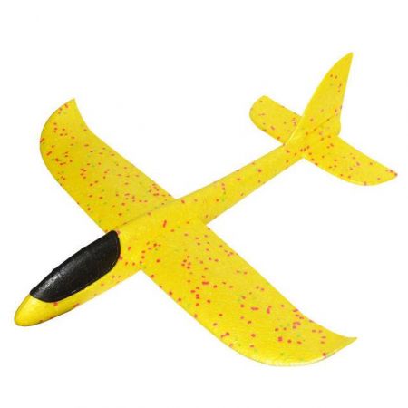KIK Plachtařské letadlo polystyren 47 x 49 cm žluté KX7840_3