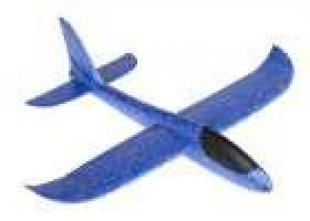 KIK Plachtařské letadlo polystyren 47 x 49 cm modré KX7840_1