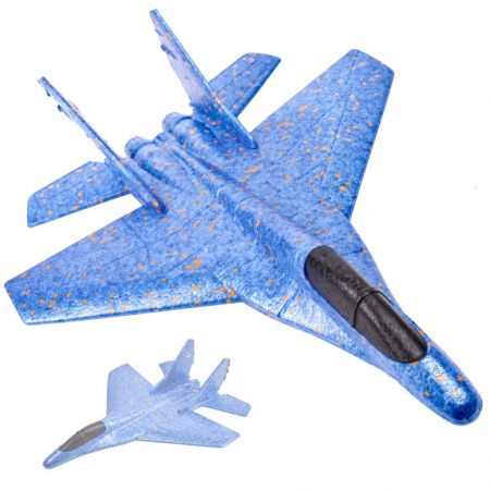 KIK Plachtařské letadlo z polystyrenu 43 x 32 cm modré KX7418