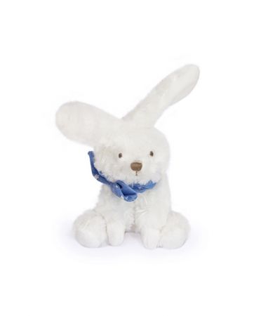 Doudou et Compagnie Paris | Doudou Plyšový králíček s šátkem 12 cm modrá s hvězdičkami DS11942227