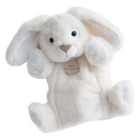 Doudou Histoire d´Ours Plyšový maňásek bílý králíček 25 cm DS80069989