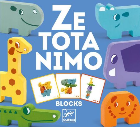 DJECO Puzzlové kostky zvířatka ze Zoo