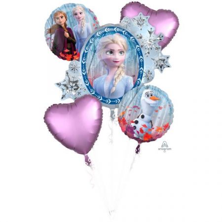  Amscan  Buket - Ledové Království 2, 5 ks - fóliové balónky