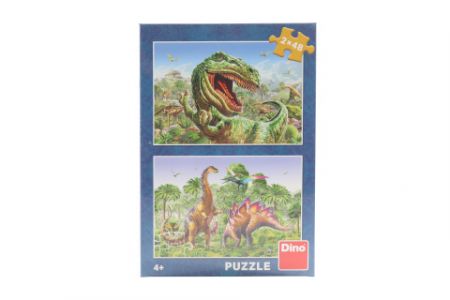 Puzzle Souboj dinosaurů 2x48 dílků DS10129150