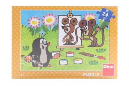 Puzzle Krtek malířem 24 dílků DS69730630