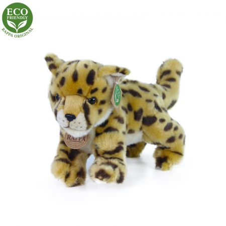 RAPPA | Plyšový gepard mládě stojící s tvarovatelnými končetinami 22 cm ECO-FRIENDLY DS21550965