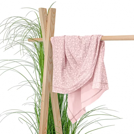 ESITO Dvojitá letní deka pro miminko 75 x 100 cm Zája  Delicate pink