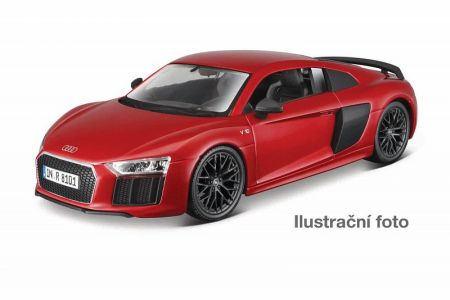 Maisto - Audi R8 V10 Plus, metal červená, assembly line, 1:24 DS80536651