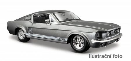 Maisto - 1967 Ford Mustang GT, metal šedá, 1:24 DS55832372