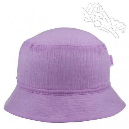 RDX Dívčí letní plátěný klobouk jednobarevný  Fialový Vel. 48