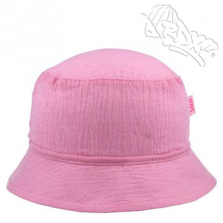 RDX Dívčí letní plátěný klobouk jednobarevný  Růžový Vel. 52