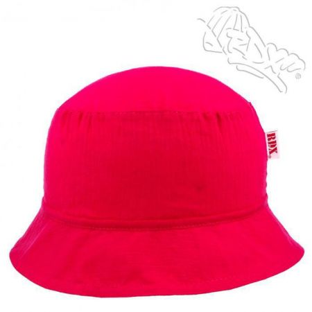 RDX Dívčí letní plátěný klobouk jednobarevný  Malinový Vel. 48