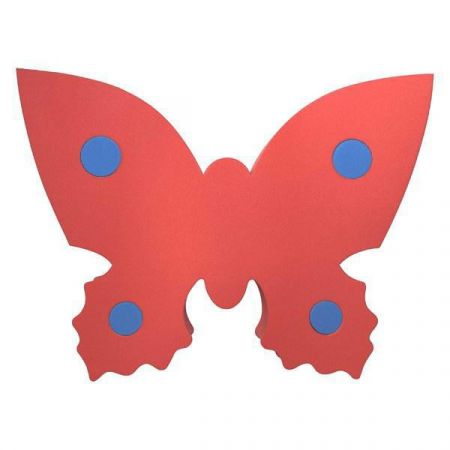 Comfy Plavecká deska Motýl 390x300x38 mm Červená