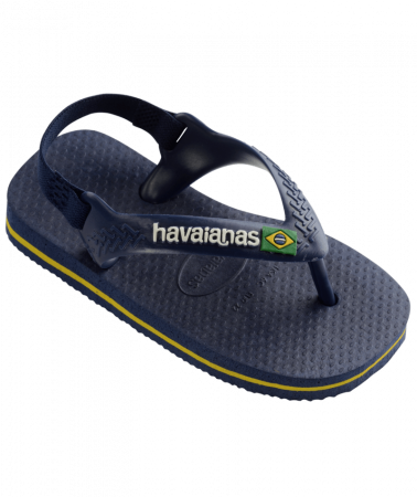 Havaianas dětské žabky/sandály 4140577 Navy Blue/Citrus Yellow Velikost: 25/26 Do vody