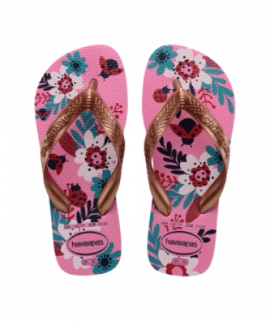 Havaianas dívčí květinové žabky 4000052 Pink Lemonade Velikost: 33/34 Fashion