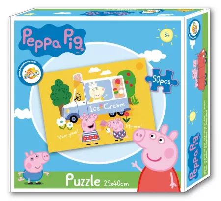 Puzzle pro děti Peppa Pig Ice Cream - 50 dílků