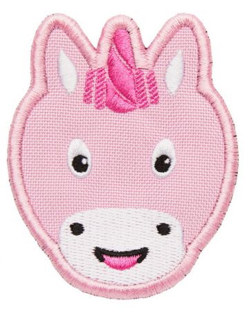 Dětský odznáček na suchý zip Affenzahn Velcro badge Unicorn - pink