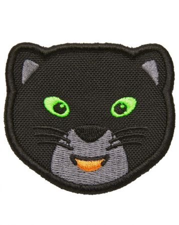 Dětský odznáček na suchý zip Affenzahn Velcro badge Panther - black