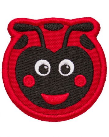 Dětský odznáček na suchý zip Affenzahn Velcro badge Ladybird - black