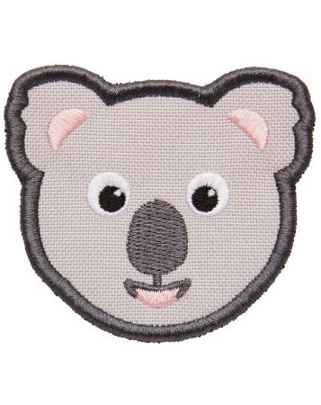 Dětský odznáček na suchý zip Affenzahn Velcro badge Koala - grey