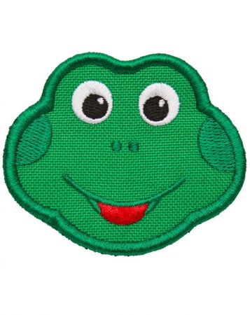 Dětský odznáček na suchý zip Affenzahn Velcro badge Frog - green