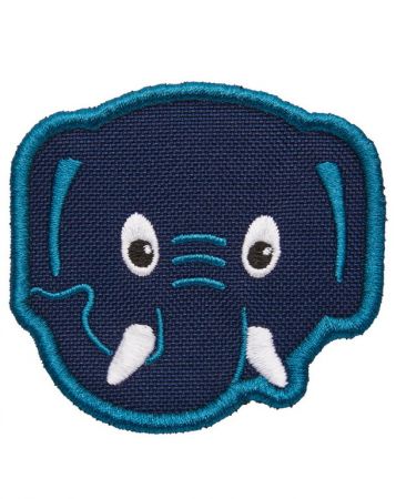 Dětský odznáček na suchý zip Affenzahn Velcro badge Elephant - blue