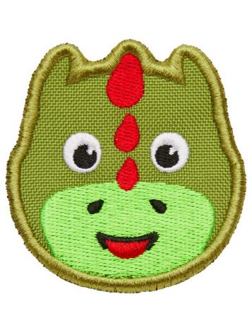 Dětský odznáček na suchý zip Affenzahn Velcro badge Dragon - green